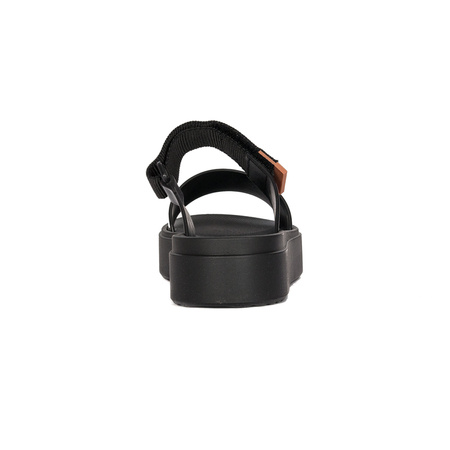 Zaxy Klapki damskie na platformie Step Tam Fem czarne