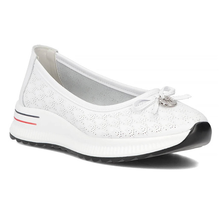 Filippo Leather White Low Shoes