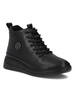 Filippo Black Women's Leather Warmed Boots
