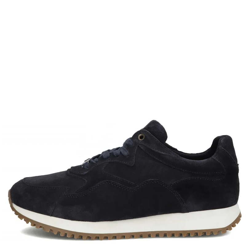 Filippo Sneakersy Męskie Skórzane Sznurowane Granatowe MP8276-26-NV