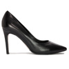 Visconi women's black leather heels Pumps