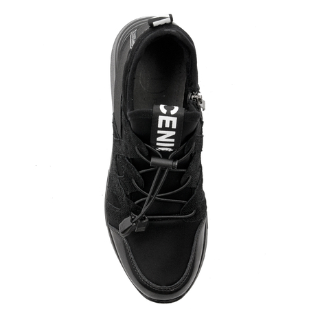 Półbuty Sneakersy damskie Filippo skórzane czarne