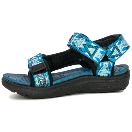 Lee Cooper Sandały dziecięce chłopięce Black-Blue Niebieskie