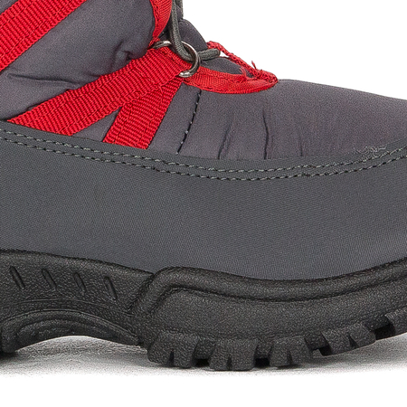 Lee Cooper Śniegowce botki dziecięce chłopięce Grey szare