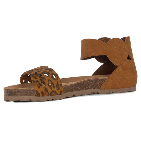 Yokono Women's Brown Leather Sandals