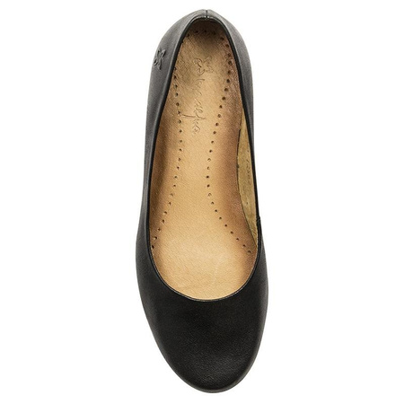Maciejka Leather Ballet Flats Soft Insole Black 00903-01/01-6