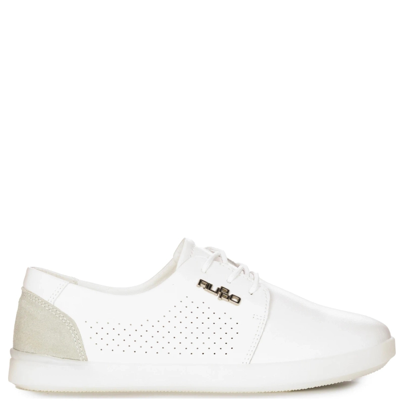Filippo DP008/22 WH White Flat Shoes