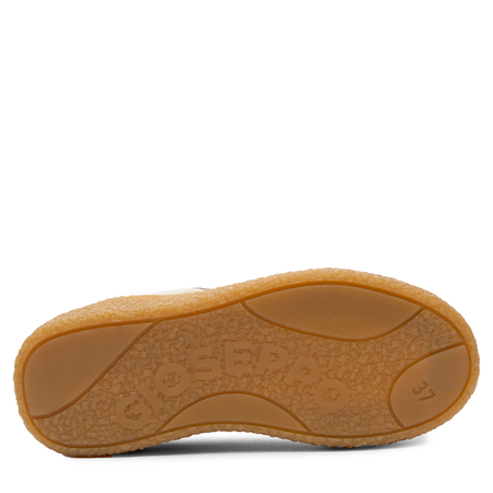 Gioseppo Leather Sneakers With Mesh Panel And Cushioned Gum Platform Beige & Baby Blue 78727-COZAD-BEIGE