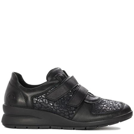 Rieker L4868-00 Schwarz Black Low Shoes