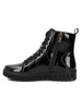 Filippo Women's Patent Leather Ankle Boots, Black