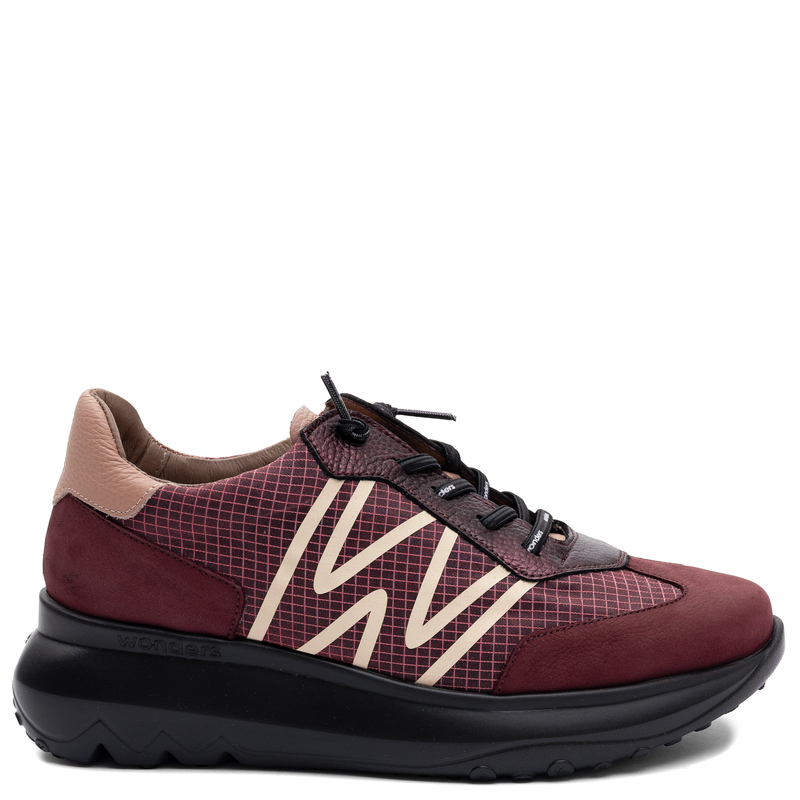 Wonders Women's Platform Half Shoes Nubuk Vino
