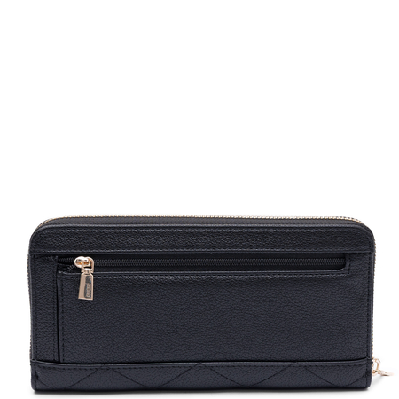 Guess Frances Women's Quilted Wristlet Wallet Black SWQG2241146-BLACK