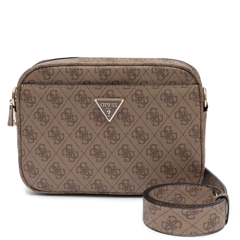 Guess Meridian Crossbody Bag Monogram Beige HWSG6974140-BEIGE