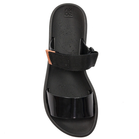 Zaxy Klapki damskie na platformie Step Tam Fem czarne