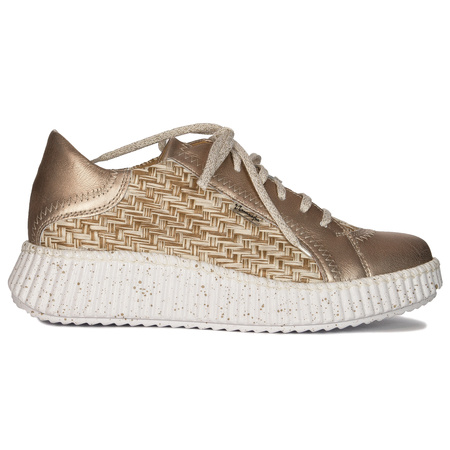 Maciejka Women's Leather Gold Sneakers