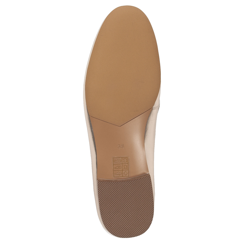Maciejka Elegant Slip On Loafers With Gold Buckle Gold K6809-25/00-1