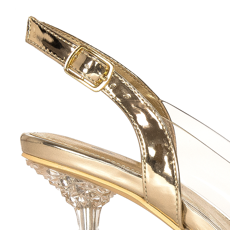 Sca'viola Women's sandals on a high heel Gold