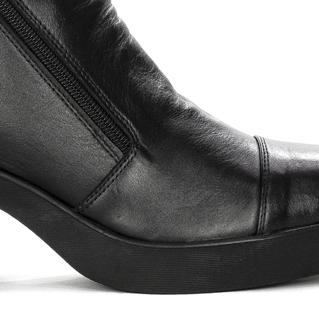 Boccato Women's Leather Boots warmed Black