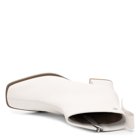Maciejka Women's Leather Ankle Boots on a Heel White K7660-22/00-7