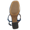 Maciejka Women's Heeled Leather Sandals Navy Blue