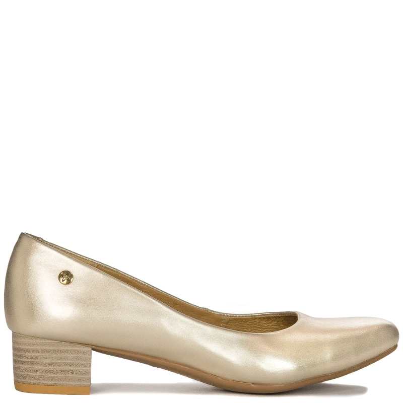 Maciejka Women's Leather Gold Pumps