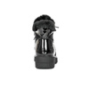 Botki Rieker 93312-00 Black ocieplane na platformie Czarne
