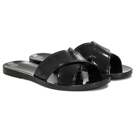 Zaxy Klapki damskie Unica Slide AD Black Czarne