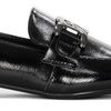 Women's Loafers Shoes Sergio Leone Lacquered Black