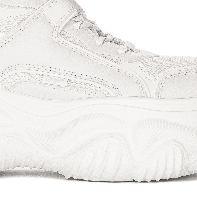 Buffalo Sneakersy damskie na platformie Blader Matcha White