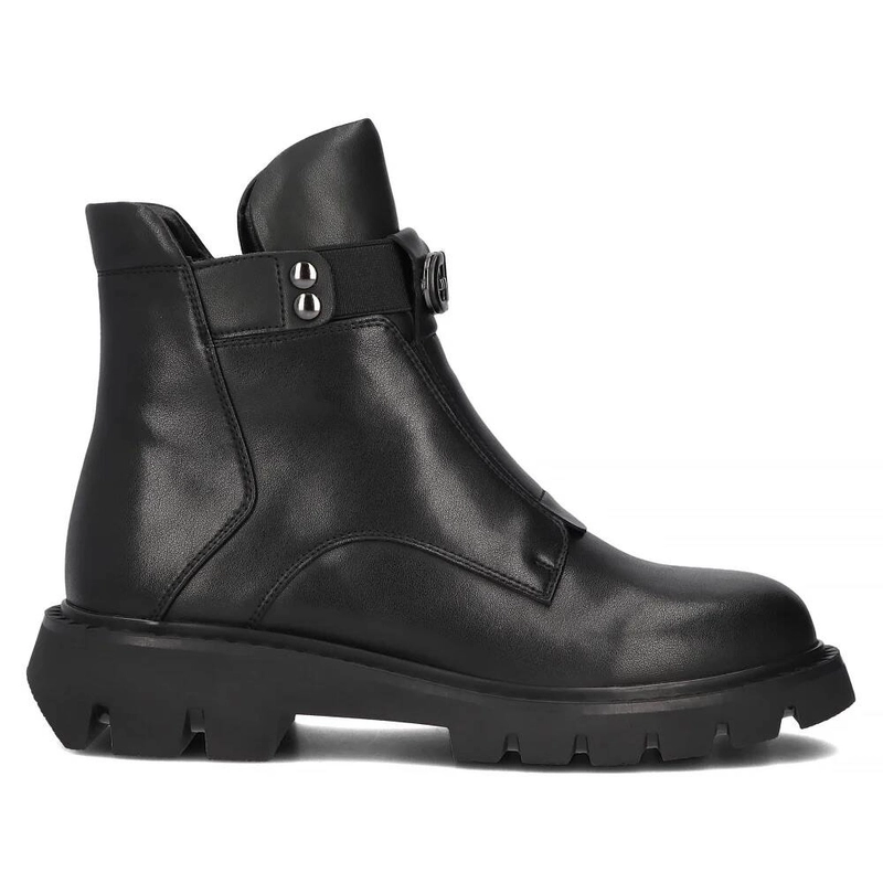 Filippo Black Leather Women's Boots