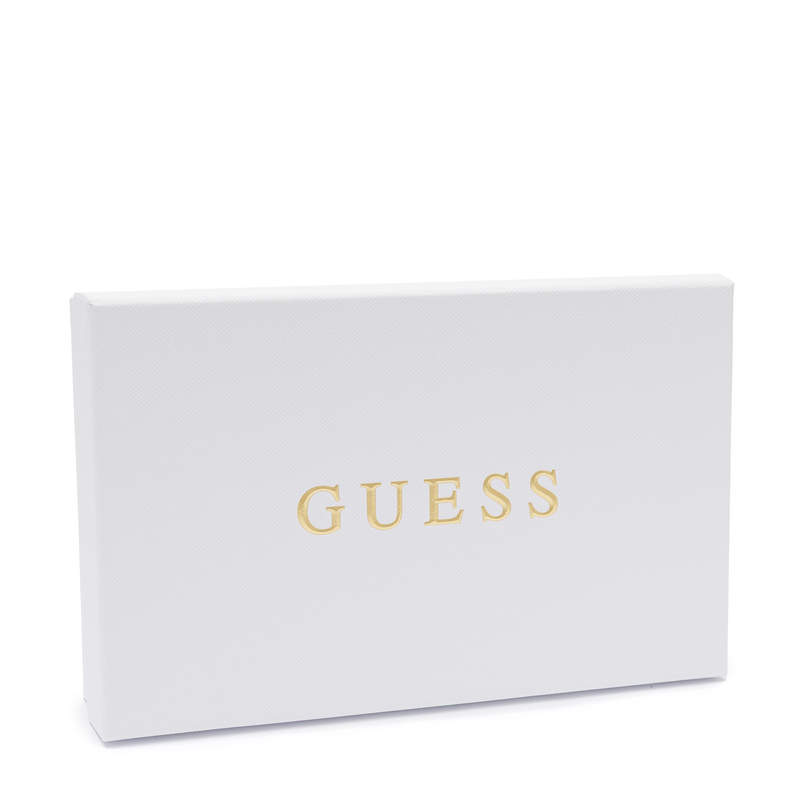 Guess Stylowy Duży Portfel Damski Z Paskiem Na Nadgarstek Czarny SG7459157-COAL LOGO