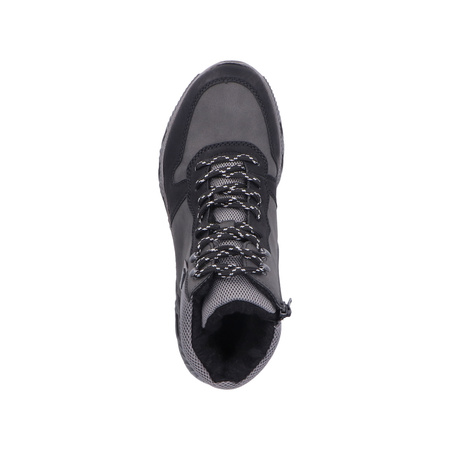 Rieker Insulated Ankle Boots Lace-Up Black M6023-45-BLACK