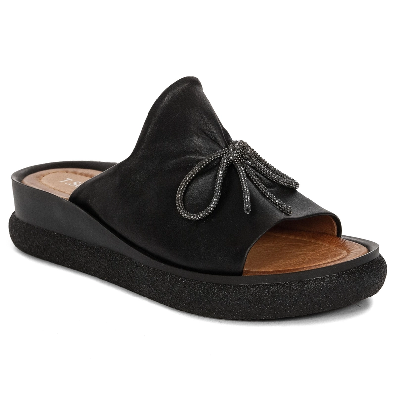 T.Sokolski Women's Black Slides