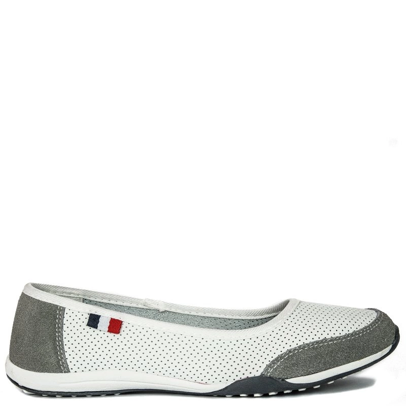 Filippo DP142-22 WH GR White/Grey Ballerina