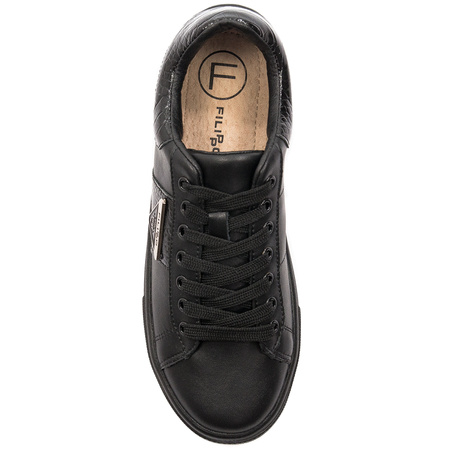 Filippo DP4707/23 BK Black women's Platform Low Shoes
