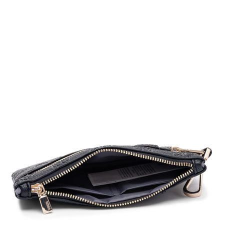 Guess Kasinta Debossed Monogram Pouch Wallet Black TXDP2222060-BLACK
