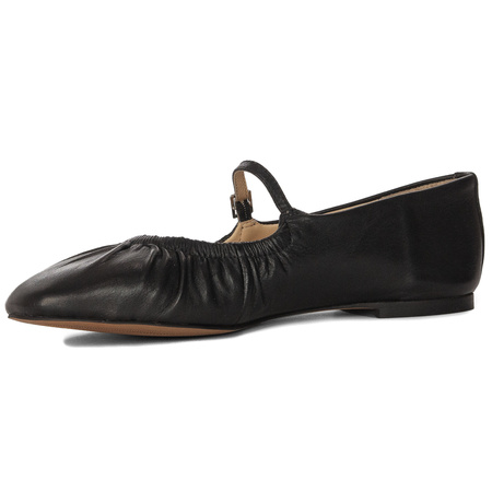 Inuovo Women's Leather Ballerinas Black
