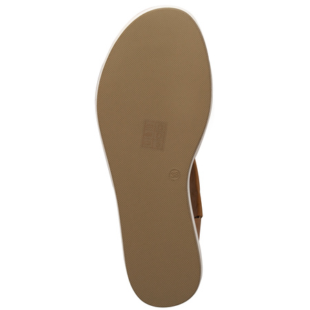  Inuovo Women's Leather Platform Sandals Brown
