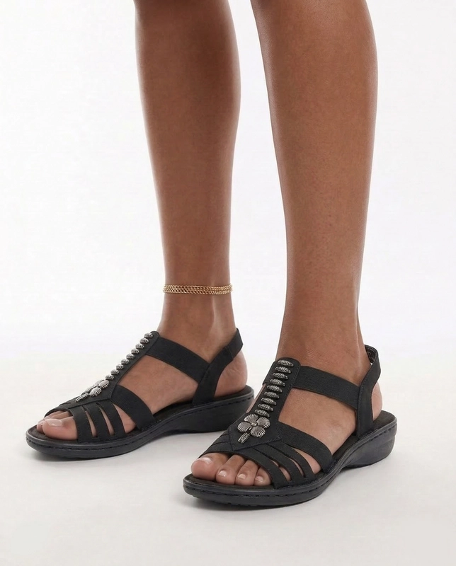 Rieker Women's Black Sandals 60806-00