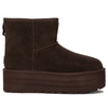 UGG Botki damskie Classic Mini Platform Burnt Cedar