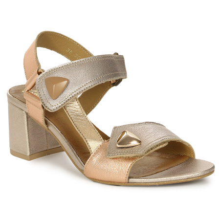 Maciejka Women's Leather Sandals Gold 