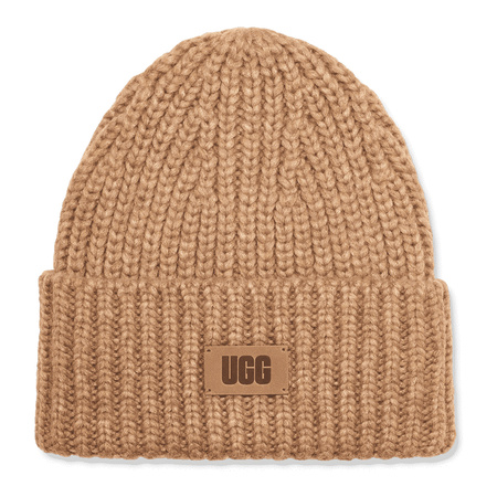 Ugg Women's K Chunky Rib Beanie Camel