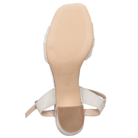 Sergio Leone women's Silver sandals