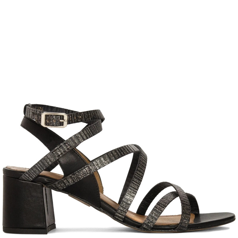  Maciejka Women's High Heel Sandals Leather Black
