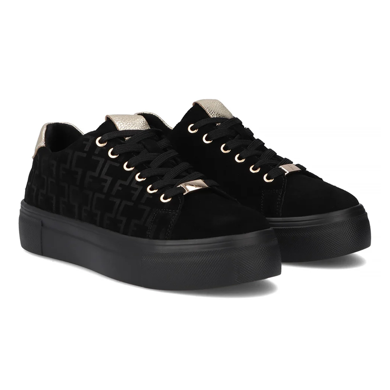 Filippo Black Leather Sneakers
