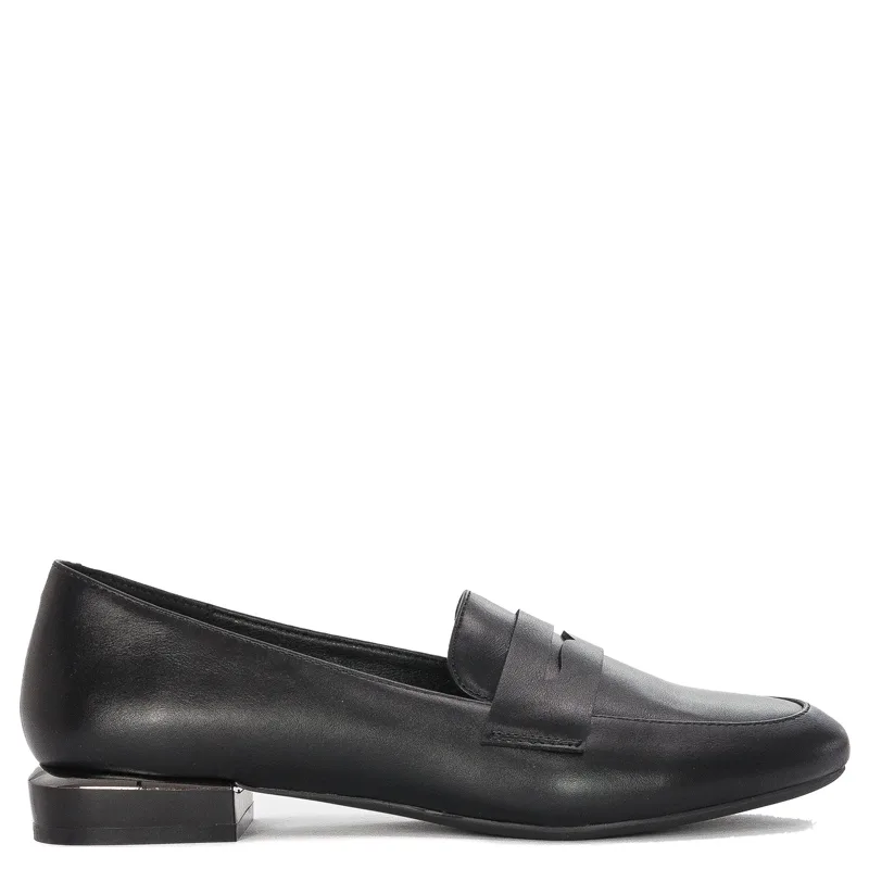 Sergio Leone Women's Black PU Moccasins