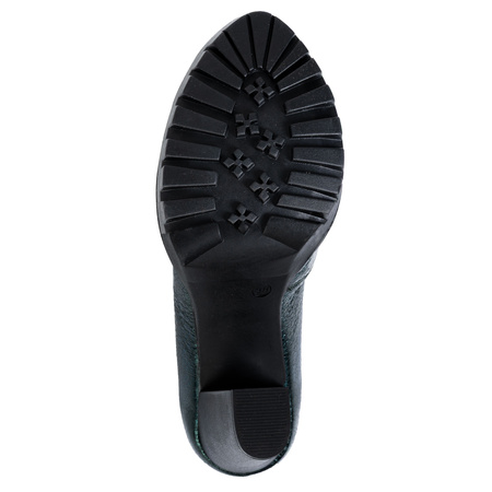 Maciejka Patent Leather Platform Pumps Metallic Green 2629W-03-00-1