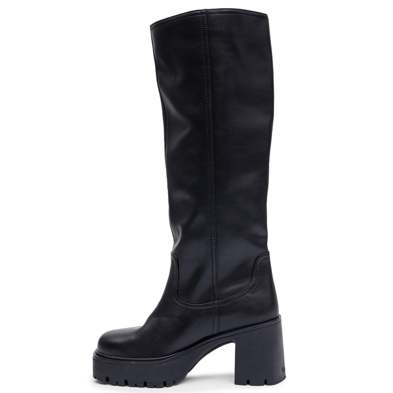 Maciejka Women’s Elegant Natural Leather Knee-High Boots Black K7693-01/00-7