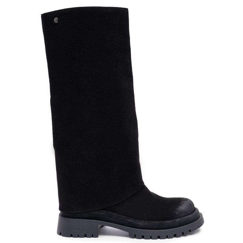 Maciejka Leather Classic Women’s Tall Black Boots 3.5 cm K7723-01/00-7