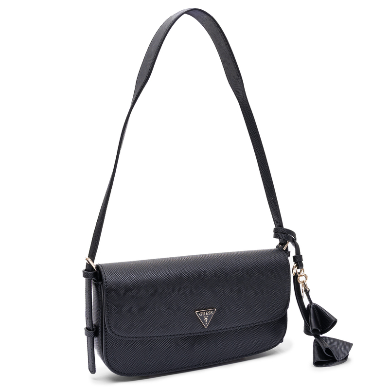 Guess Elegant Small Classic Bag With Decorative Charm Black HWZG2227190-BLACK